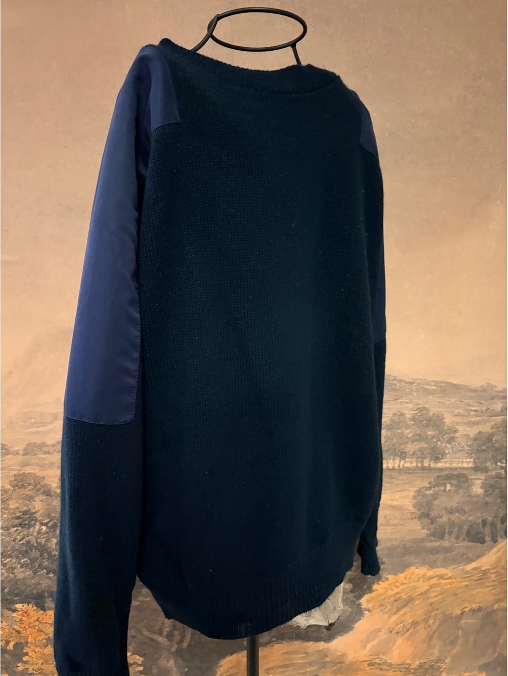 Vintage The RainSwetter Water Repellent Sweater XL Navy Blue